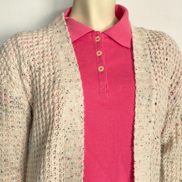 EXPRESS 2019 confetti cardigan/crop top set XS-S - Picture 4 of 8